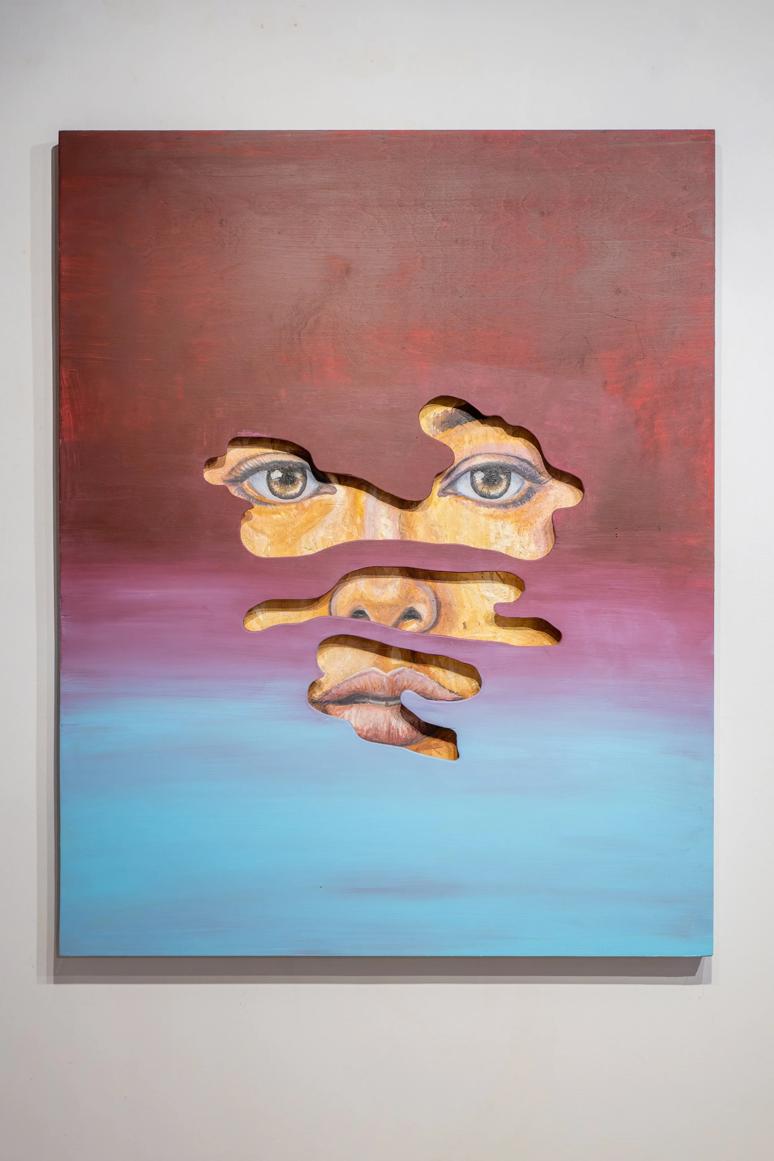 Original portrait painting exploring the power of human gaze and emotional depth by Canadian artist