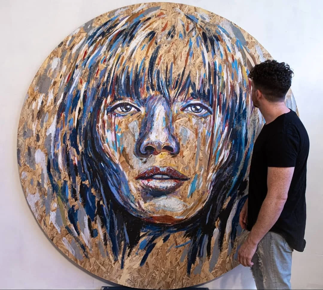 Original portrait painting celebrating humanity and traditional manual craftsmanship Toronto Canada