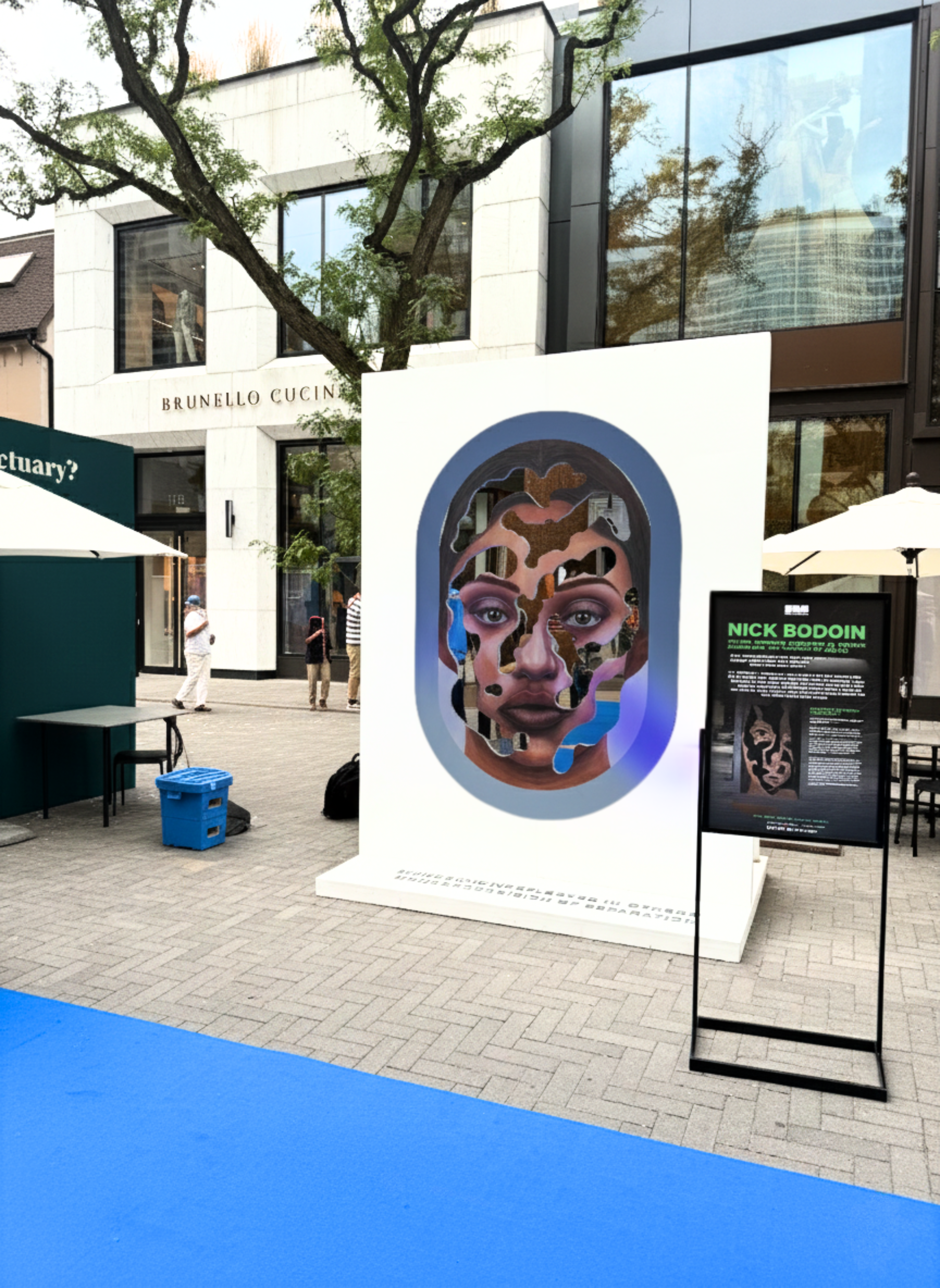 Contemporary Portrait Artist | Toronto - Detail view of public installation artwork by Nick Bodoin located in Related borough or town Toronto Canada