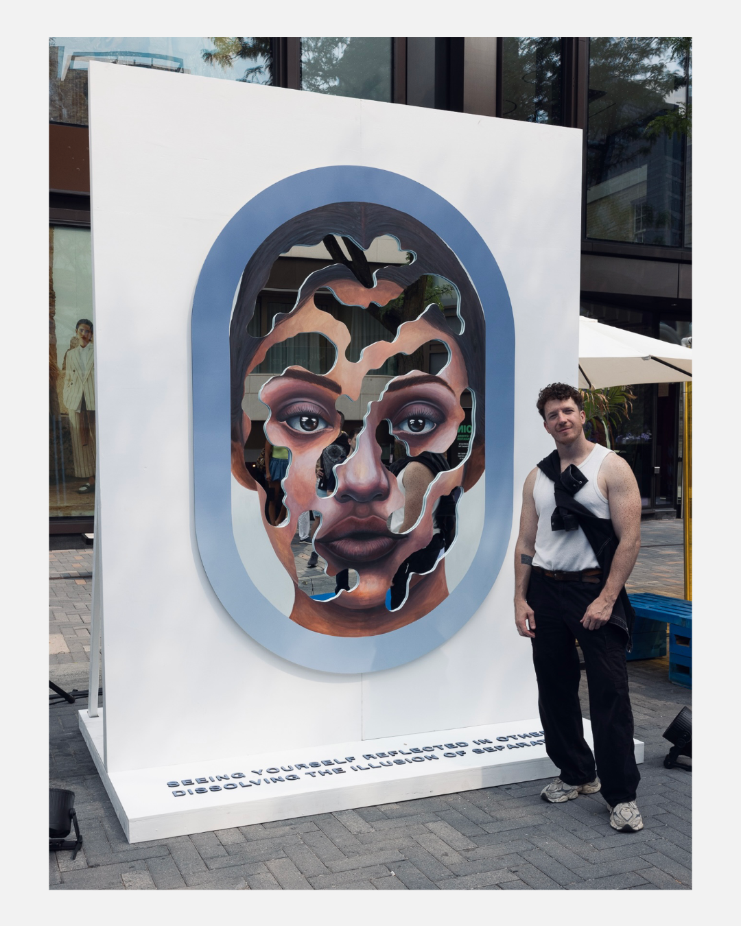 Contemporary Portrait Artist | Toronto - Detail view of public installation artwork by Nick Bodoin located in Related borough or town Toronto Canada