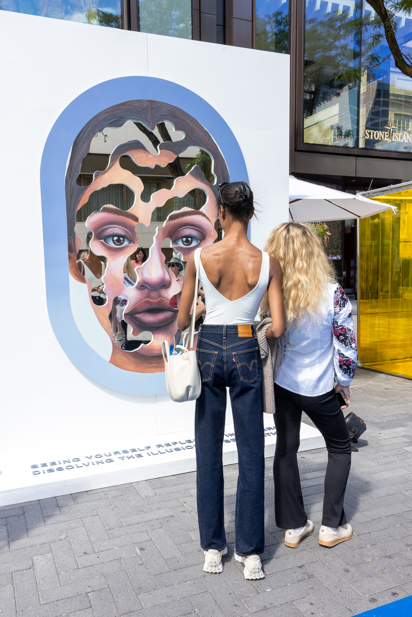 Contemporary Portrait Artist | Toronto - Detail view of public installation artwork by Nick Bodoin located in Related borough or town Toronto Canada